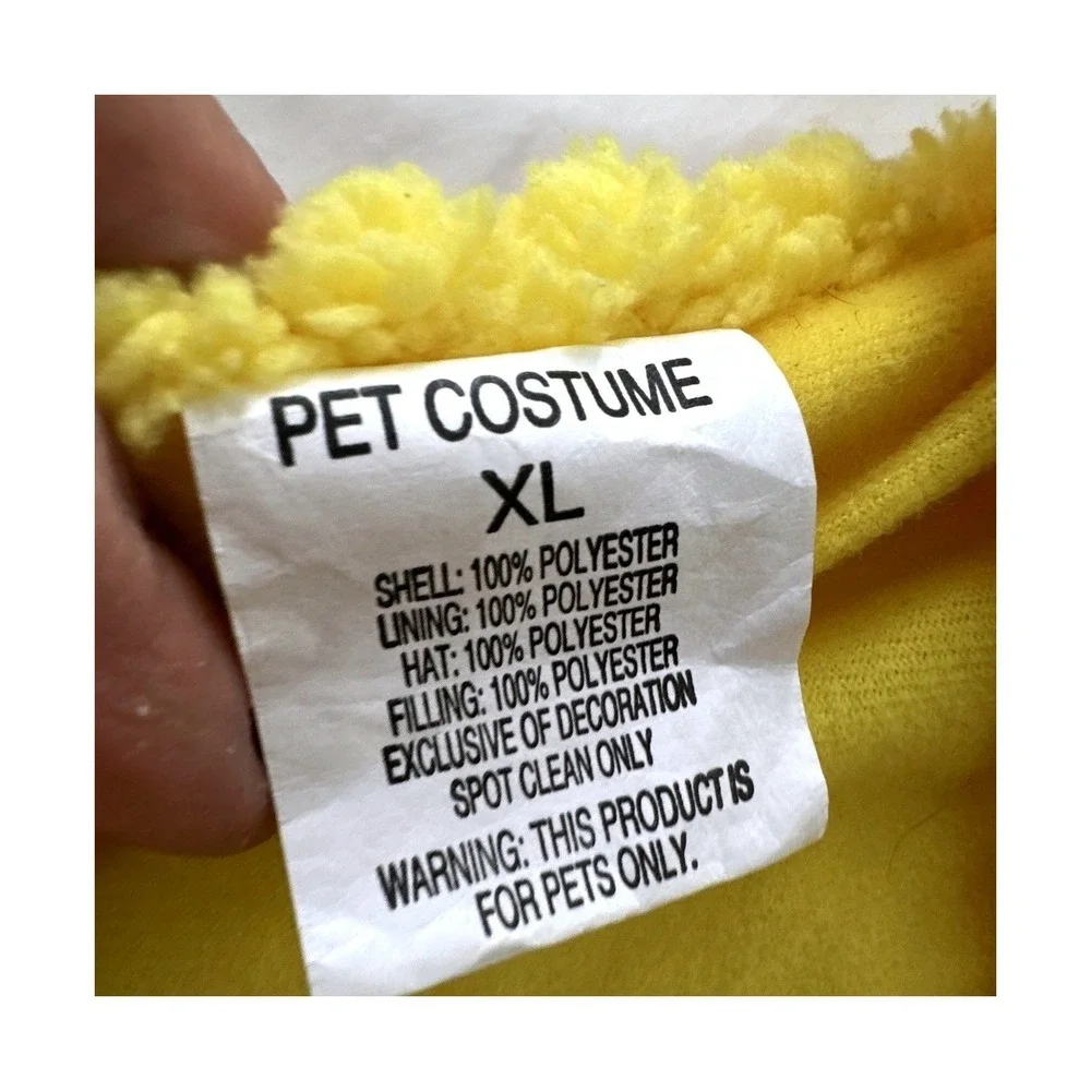 Hyde‎ & EEK Pineapple Pet Costume XL Yellow Fruit Dog Halloween Outfit with Hat